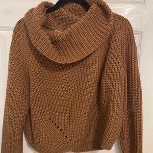 Chunky Knit Oversized Turtleneck Sweater